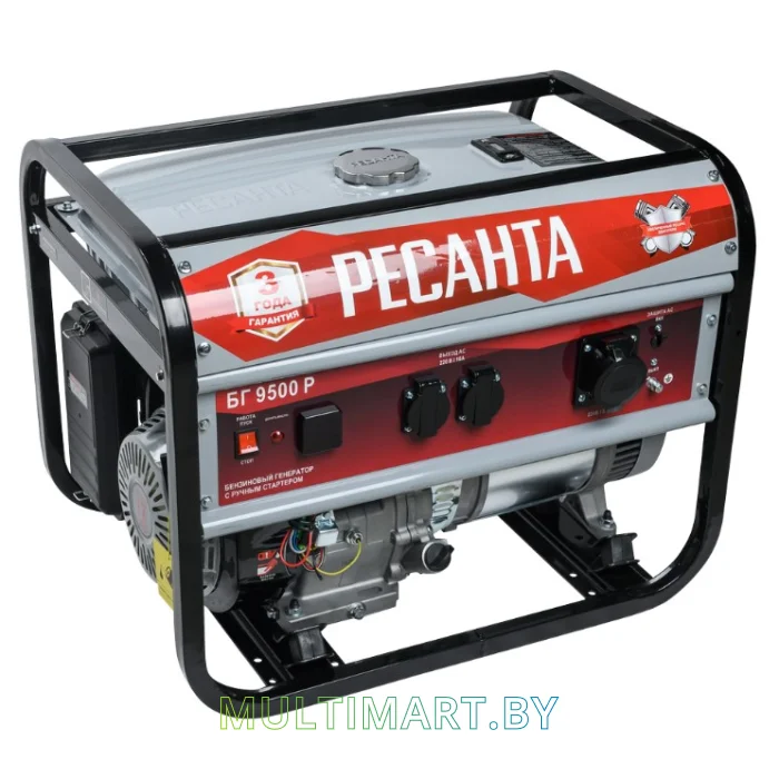 Бензиновый генератор Ресанта БГ 9500 Р
